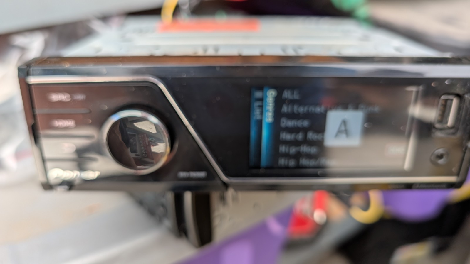2010 Pioneer MVH-P8200BT Digital Media Receiver Head Unit Car Audio Untested