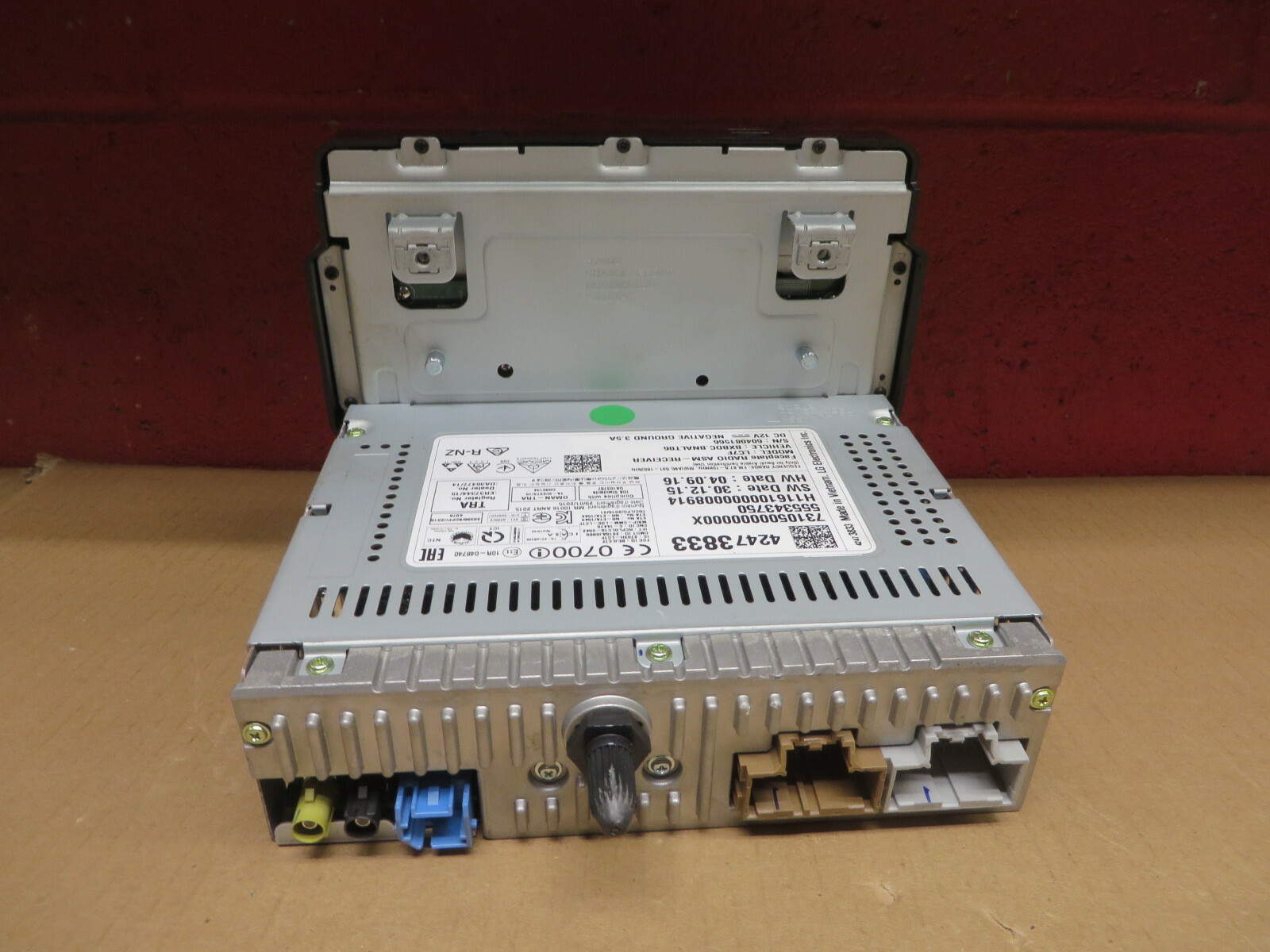 CHEVY CRUZE 2016 INFO SCREEN RADIO AUDIO FACTORY DASH UNIT OEM # 42473833
