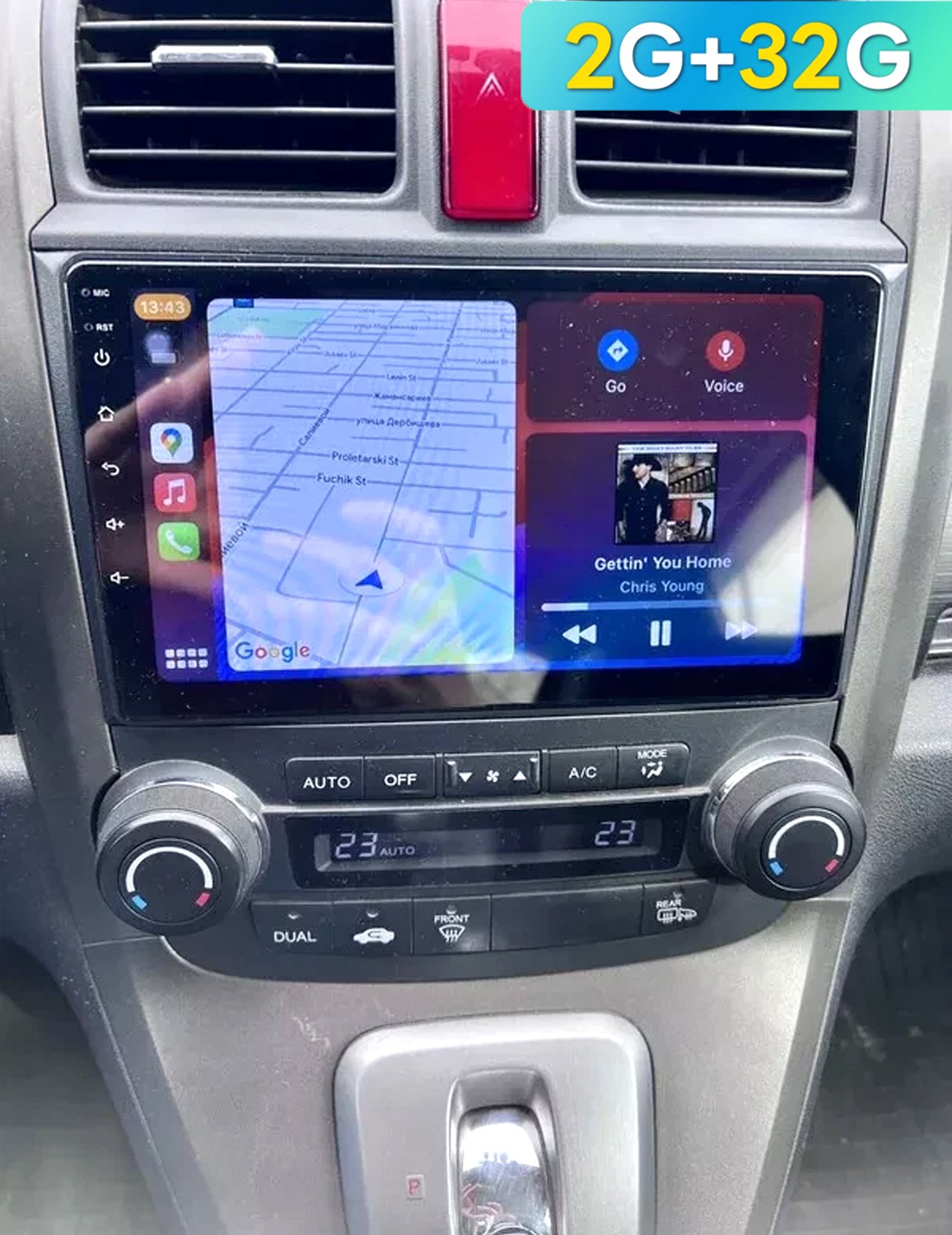 For Honda CRV 2007-2011 Android 13.0 Car Stereo Radio GPS WIFI Touch Screen FM