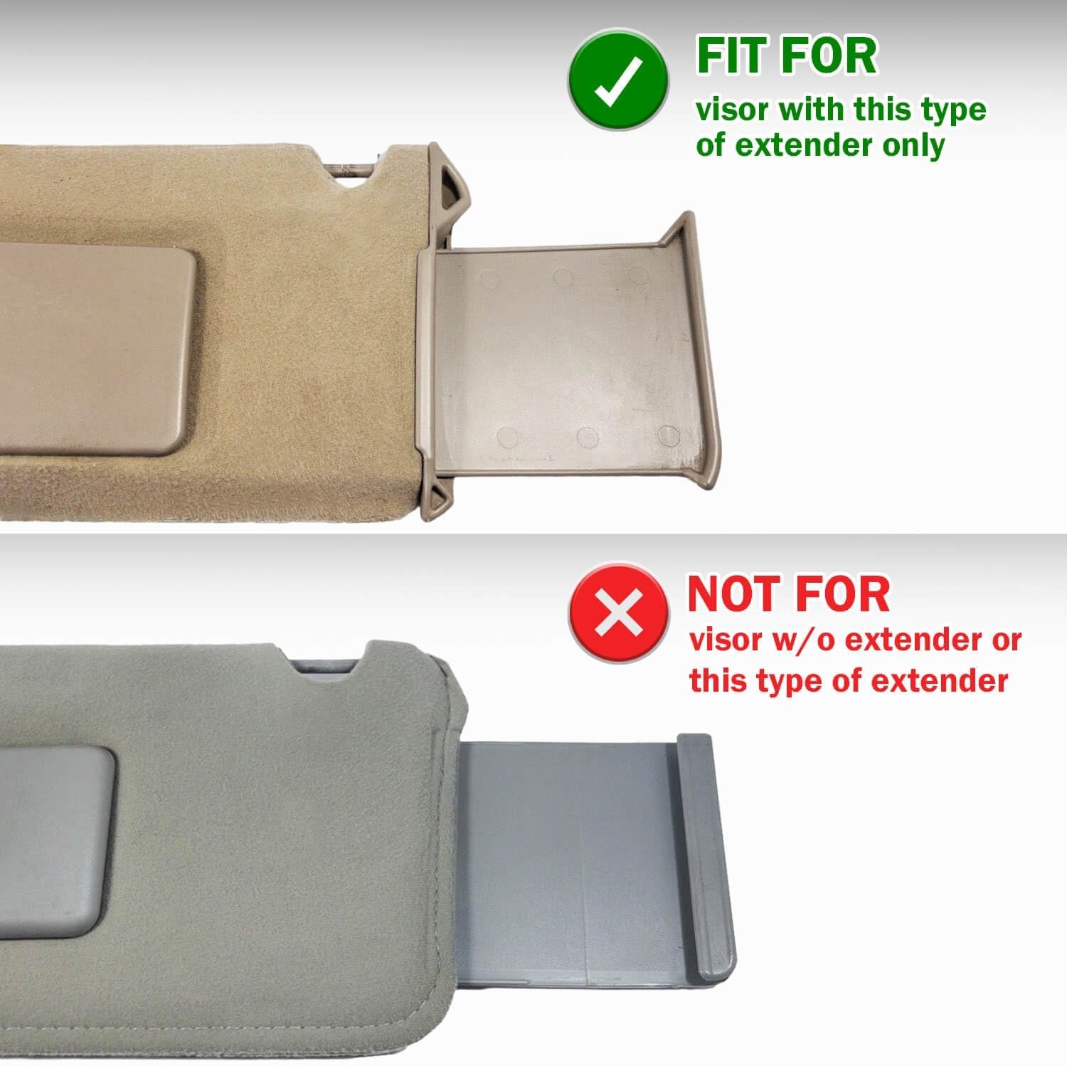 Car Sun Visor Cover for Chevy Tahoe Tahoe Suburban Yukon 1995-1999 Gray