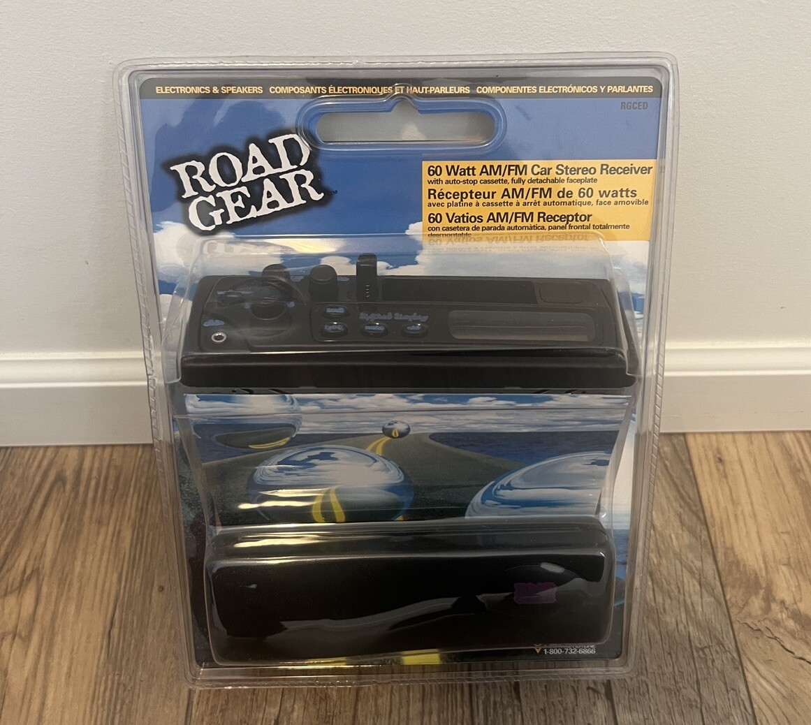 ROAD GEAR Car Audio RGK154 Cassette Receiver, Speakers, Complete System NEW Vint