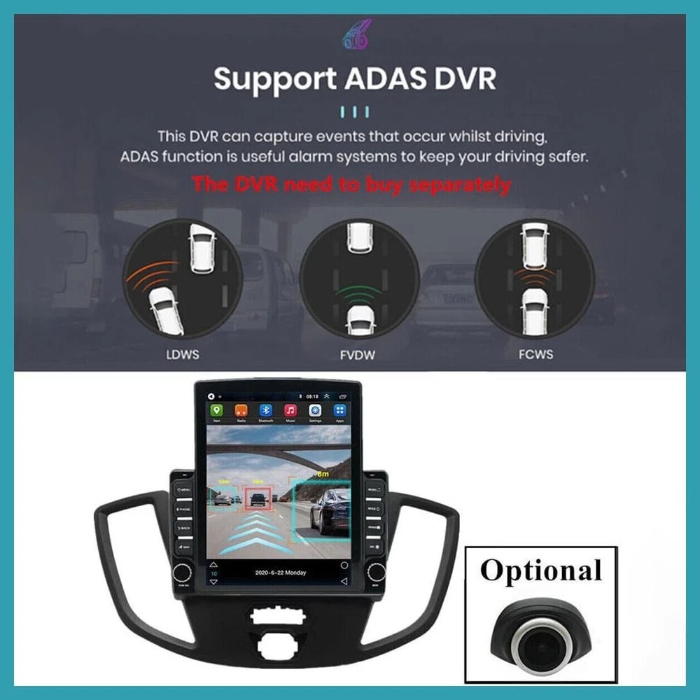 9.7” Android 13.0 Car Radio Stereo for Ford Transit 2013 2014 2015 2016 2017…