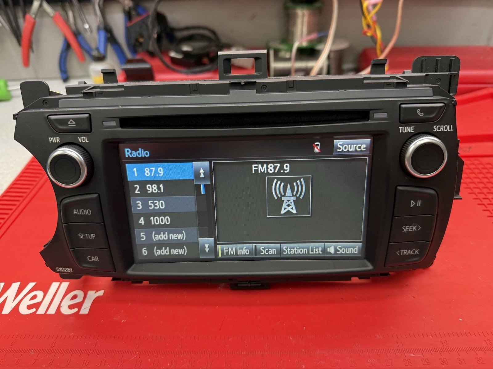 2017–2018 Toyota Yaris 86140-0D430 AM FM Radio MP3 CD Player 510281