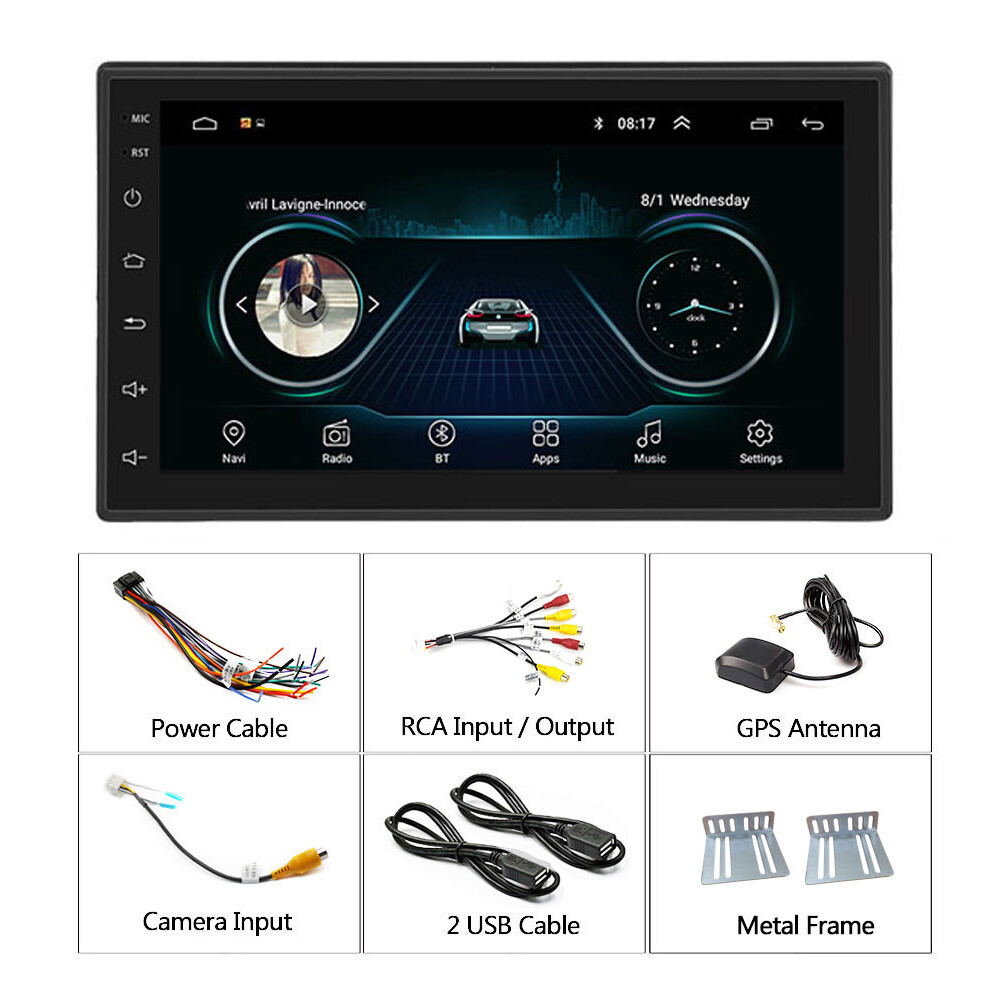 7″ Double 2Din Android 10 Car Stereo GPS Bluetooth WIFI FM Radio USB MP5 Player