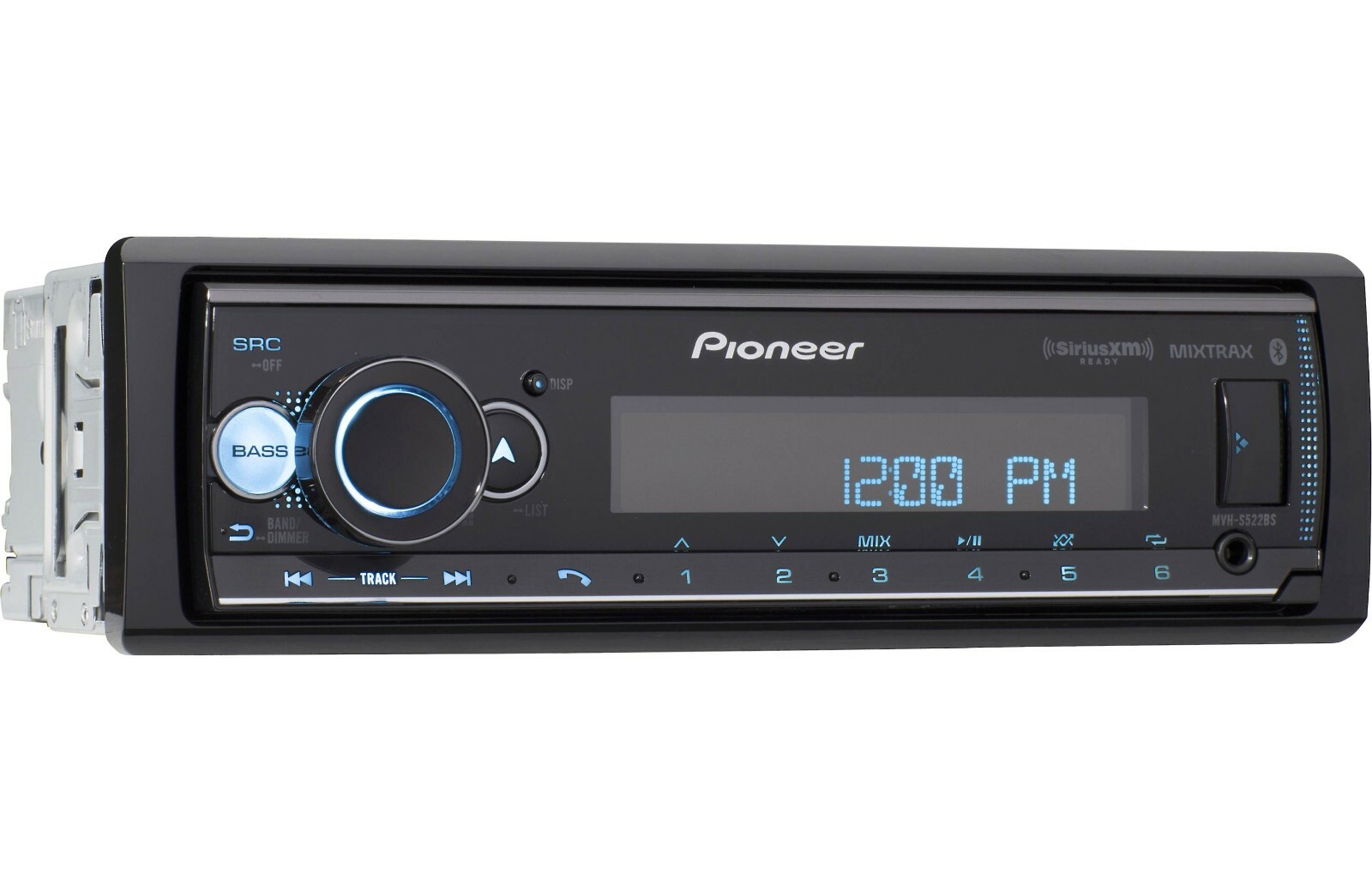 Pioneer MVH-S522BS Bluetooth Media Android iPhone AM FM XM Pandora Aux USB RCA 3