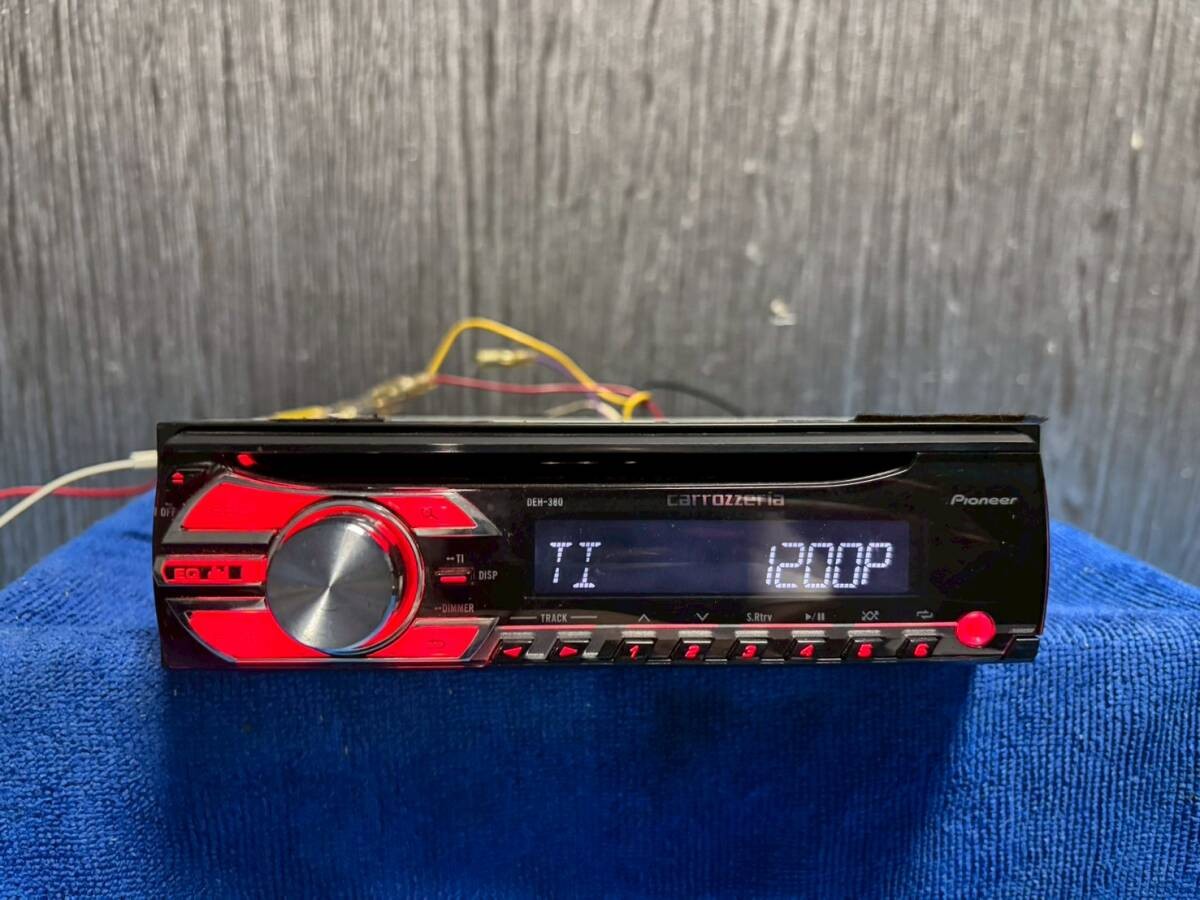 Pioneer Carrozzeria DEH-380 Front AUX CD Deck 1DIN Excellent JAPAN