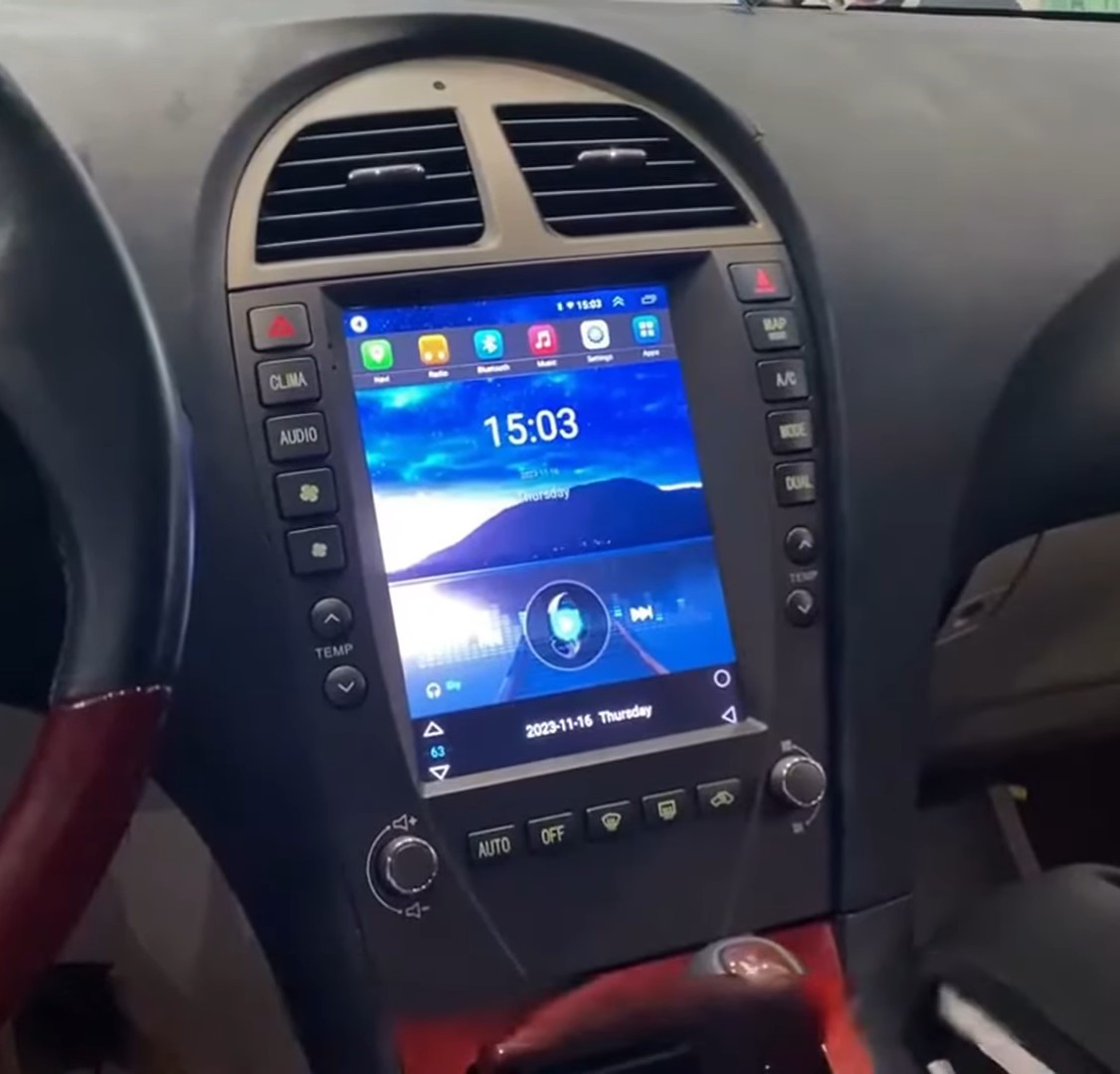 9.7”For Lexus ES240 ES350 2006-12 Car Radio Stereo CarPlay + fiber optic box