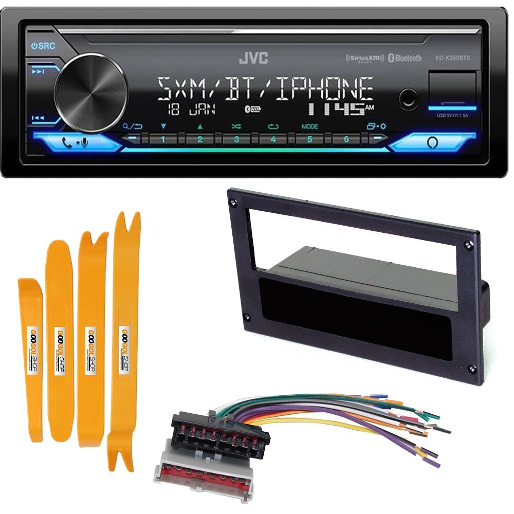 Single DIN Car Stereo Radio Installation Kit & Harness for 1987-93 Ford Mustang