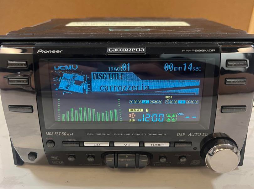 Pioneer Carrozzeria FH-P999MDR CD MD Player 2DIN Car Stereo Head Unit Tested