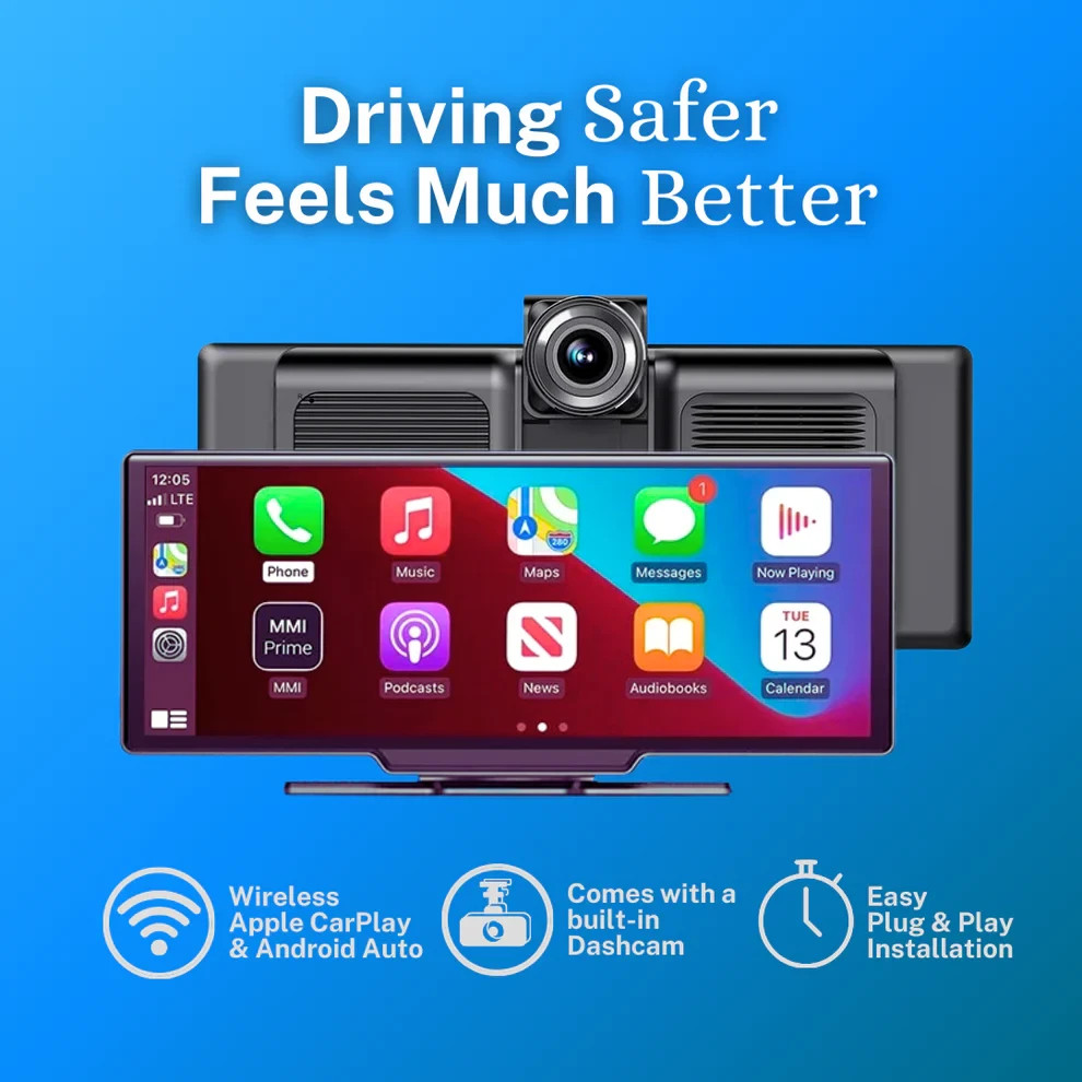 CarSync Premium 10.26-Inch Wireless CarPlay System APPLE CARPLAY + ANDROID – NEW