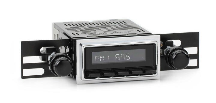 RetroRadio for 1950-65 Porsche 356 w/ Chrome Bezel LAB-M1-127-36-76