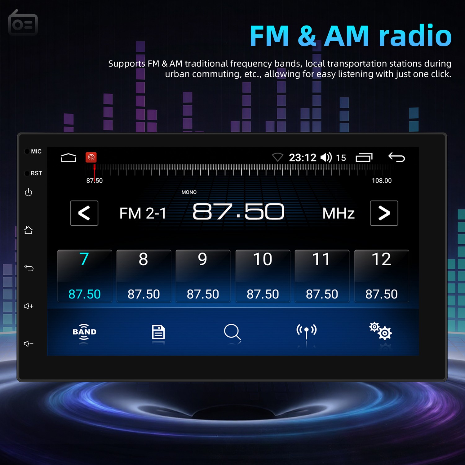 7 inch Touchscreen Car Stereo Fit for Ford F150 2004-2008 + AHD Camera