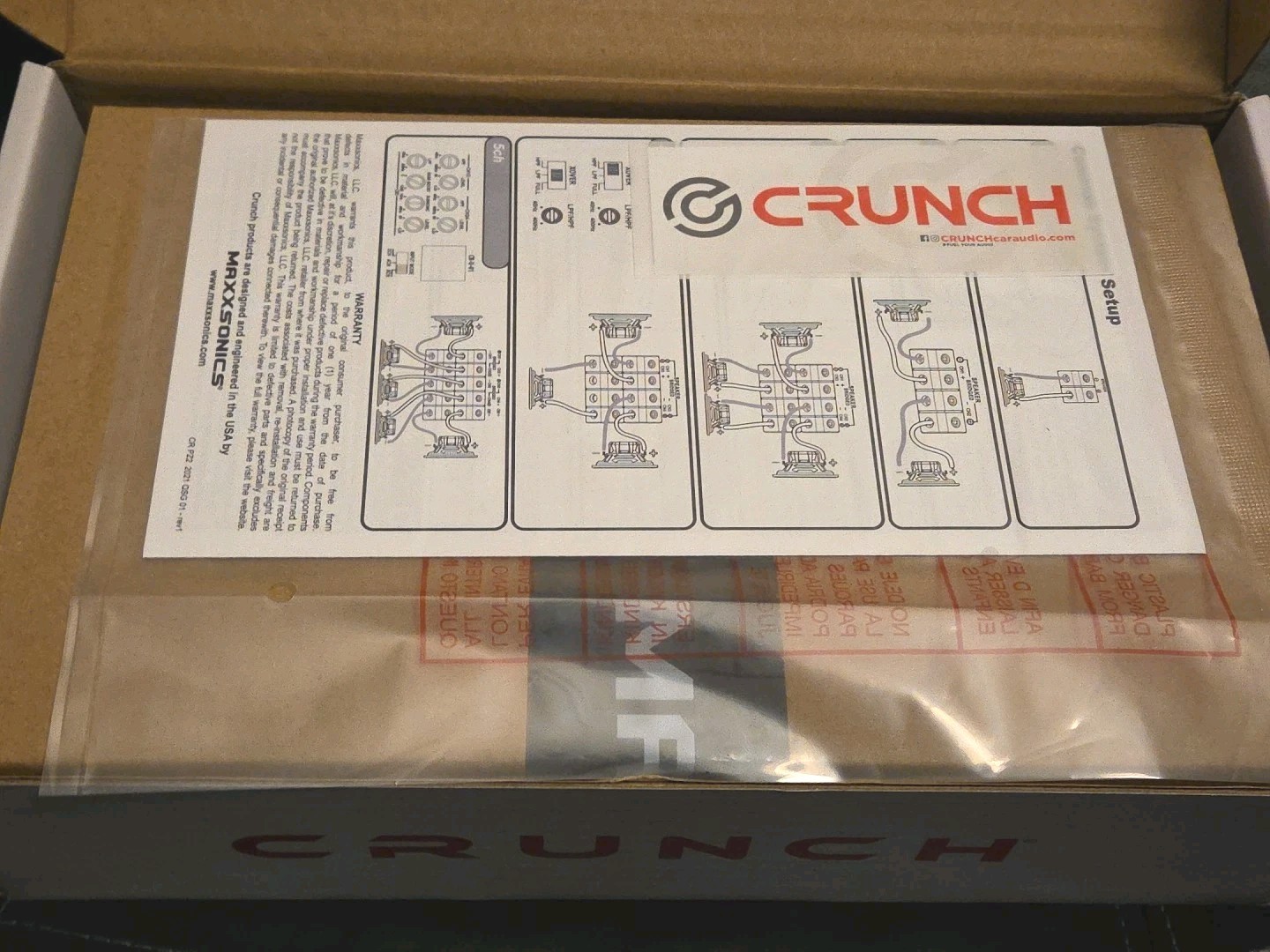 Maxxsonics Crunch PZ2-2030.4D Compact 4 Channel 2000w Class D Car Amplifier NEW