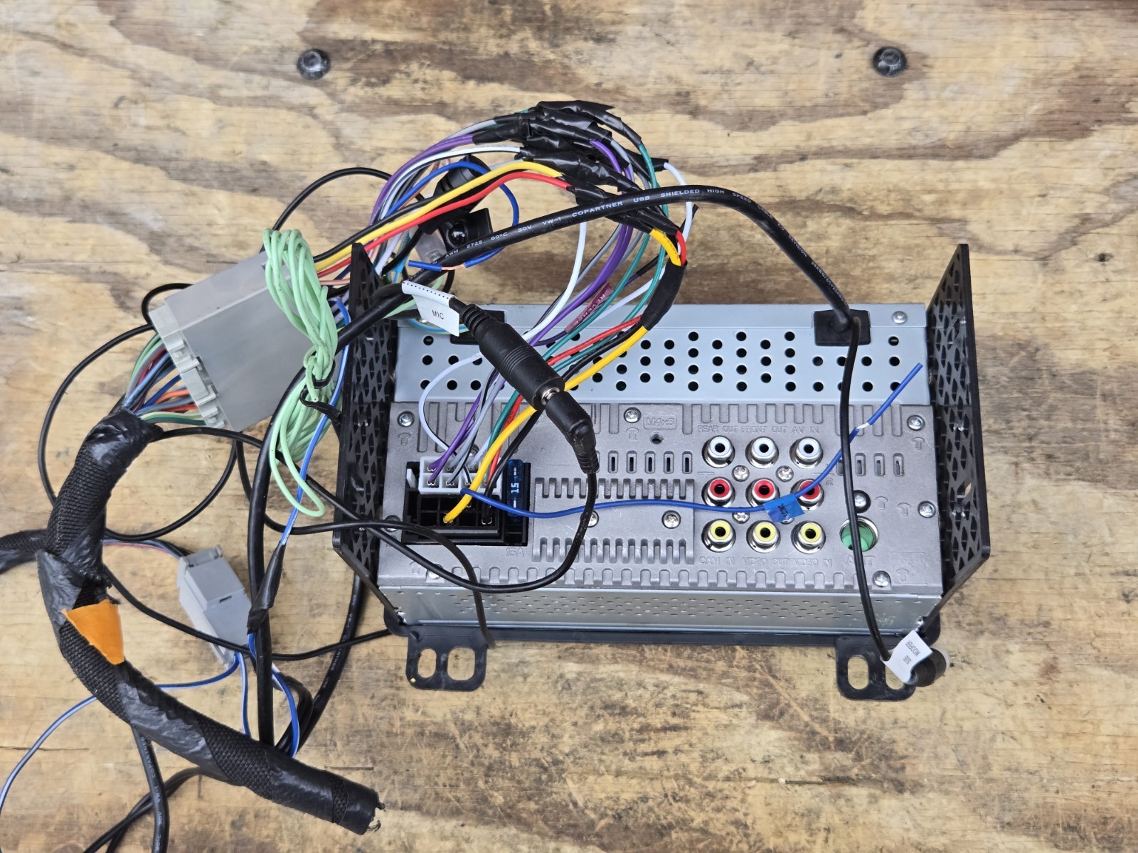 JVC KW-M180BT 6.8″ Short DMR, USB Mirroring, 1Cam, 2V,Fast Startup – Used, Good