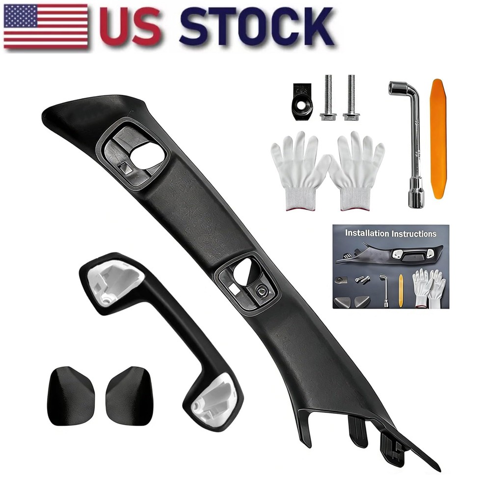 Driver Side A-Pillar Grab Handle for Toyota Tacoma 3rd Gen. SR5 2016-2023 Black