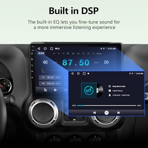 Car Radio Stereo Upgrade for Jeep Wrangler JK 2007-2018 Dodge Ram 2GB+64GB