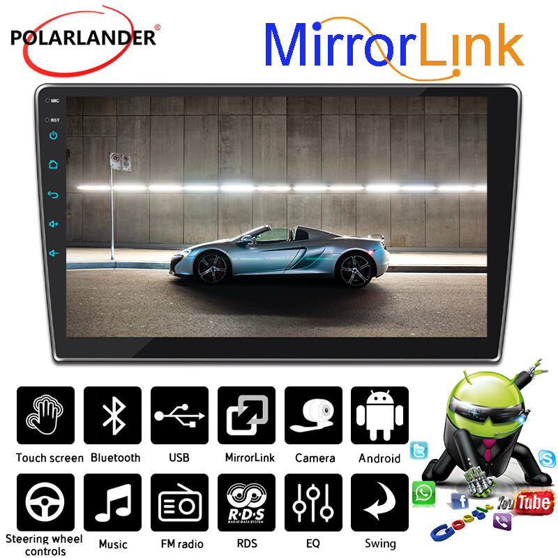 Single Din Bluetooth Car MP5 Player Mirror Link 10 inch FM/AM radio Touch screen