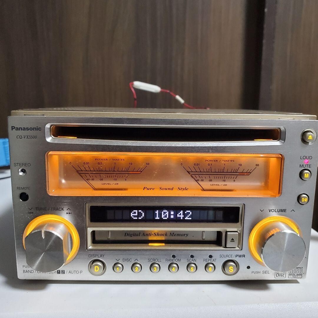 Panasonic CQ-VX5500D｜Integrated CD/MD receiver 2DIN｜Operation Confirmed