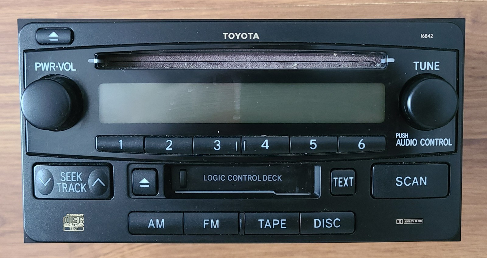 Toyota AM FM Radio CD Cassette Player 86120-52241 OEM