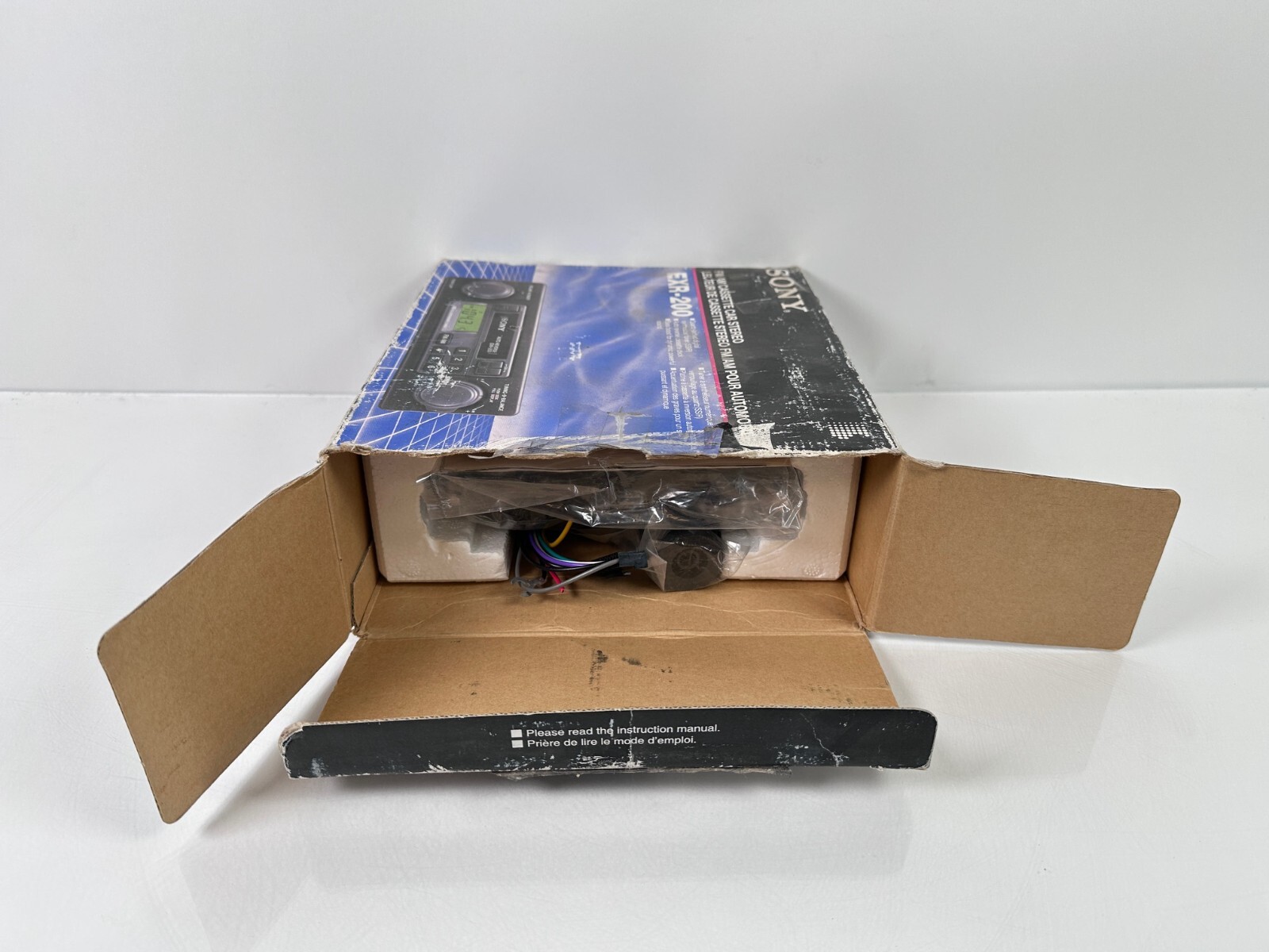 (NEW) Vintage Sony EXR-200 FM/AM Cassette Car Stereo
