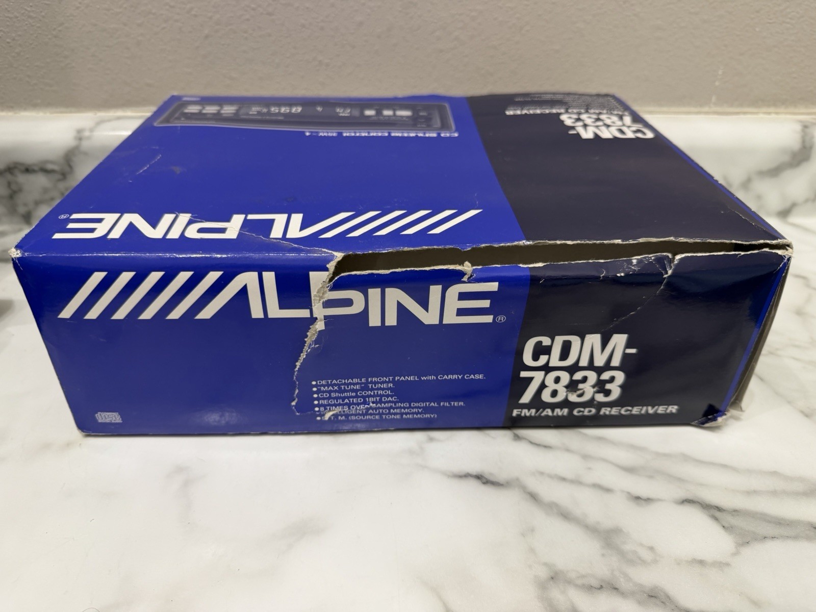 ALPINE Car Audio Stereo In Dash CD Unit Old School CDM-7833 Vintage Rare! W Box