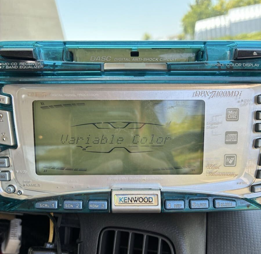 KENWOOD DPX-7100MDi 20th Anniversary Limited Clear Panel CD MD Minidisc Player