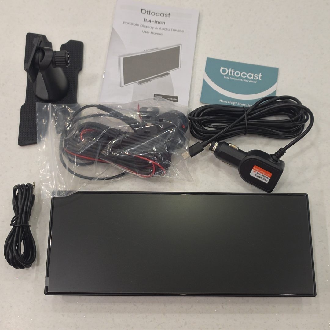 OTTOCAST 11.4″ Wireless CarPlay Android Auto Screen Backup Camera