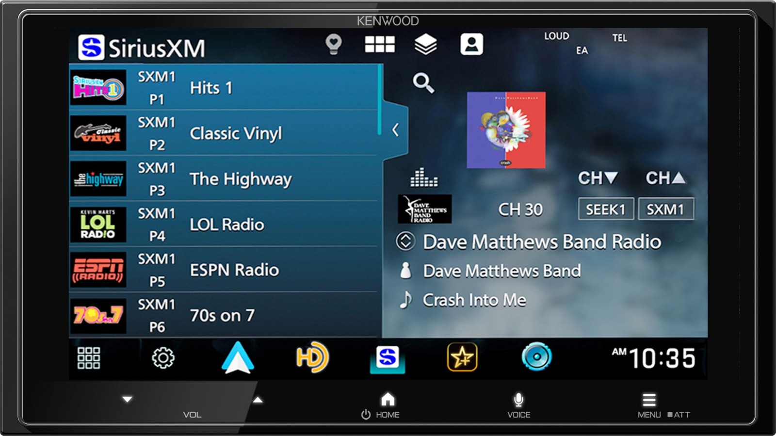 Kenwood DMX8710S AM FM HD 6.2″ Car Stereo, Wireless Apple CarPlay, Android Auto