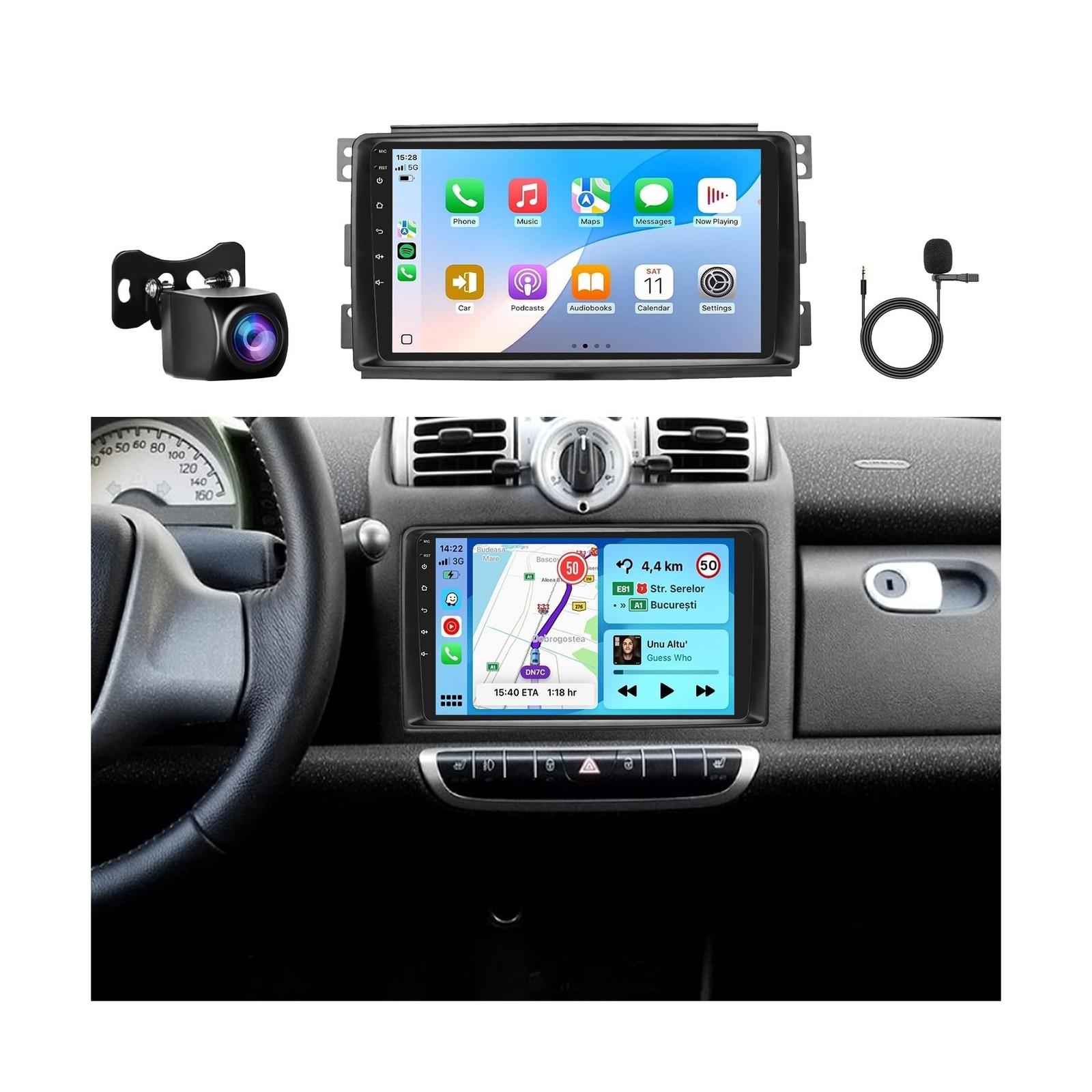 8Core 6GB+128GB Android 13 Radio For Mercedes Benz Smart Fortwo 2005-2010 Car…