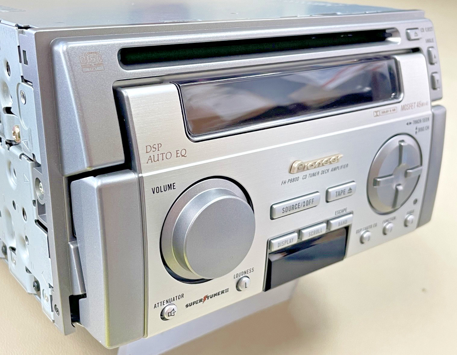 Old Schoo Pioneer FH-P8800 Motorized Face, Double-Size CD/Cassette Receiver, NOS
