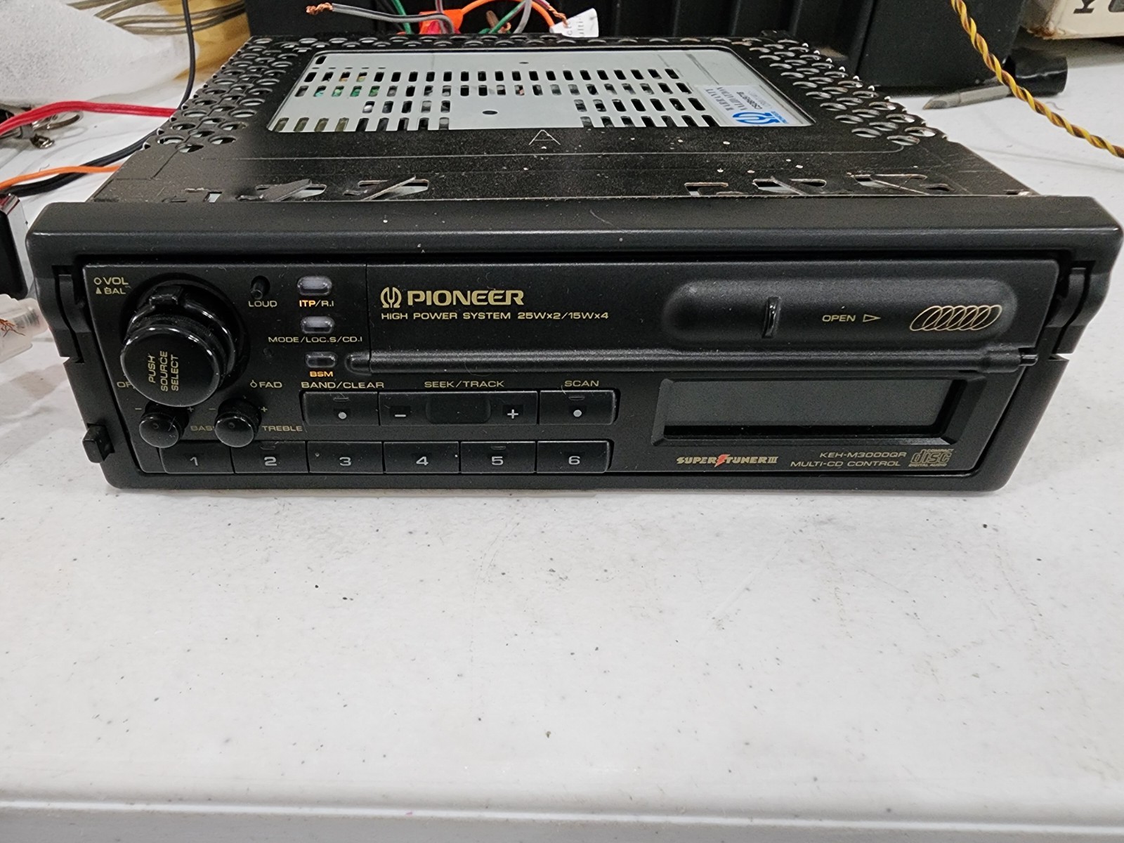 Old School Pioneer KEH-3000QR pull-out Car Stereo Cassette Tape keh3000qr USA