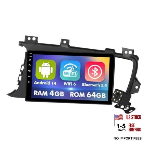 4+64GB 9 Inch Touchscreen Android 14 Car Radio Stereo for Kia Optima K5 2010