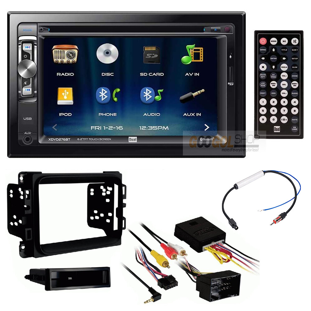 For Dodge 2013-17 RAM 1500 CD/DVD Bluetooth Touchscreen Car Stereo & Install Kit