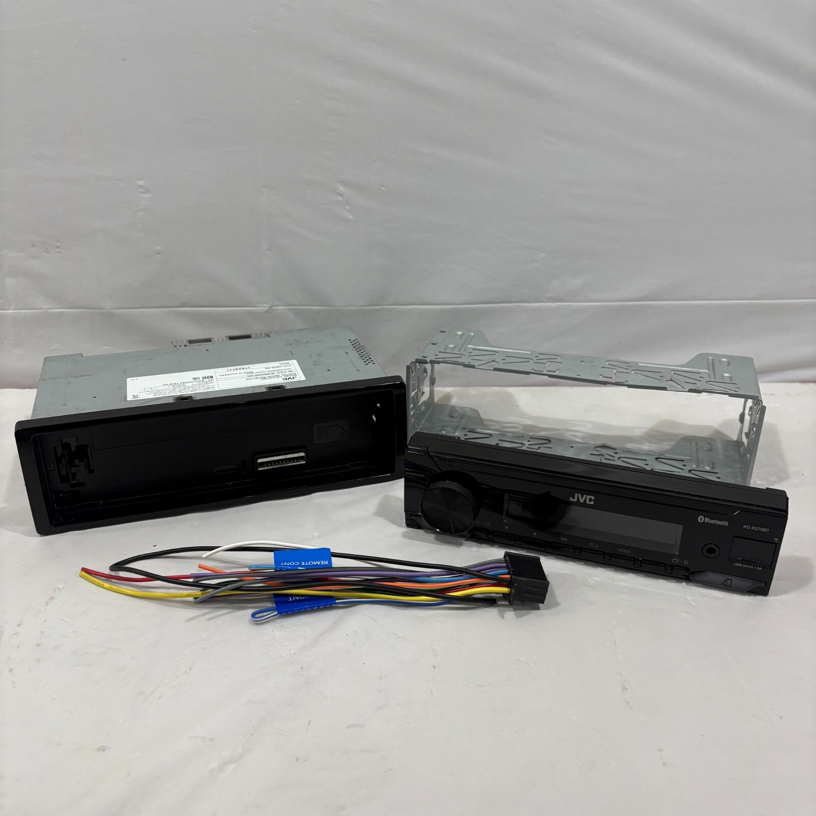 JVC KD-X270BT Bluetooth 1 DIN Car Stereo w/Detachable Face Plate, 13-Band EQ