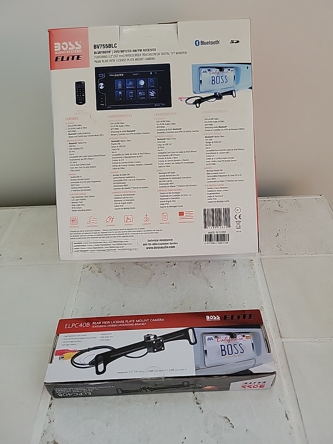 Boss audio systems elite. BV755BLC. 6.2″ In. widescreen. Bluetooth.