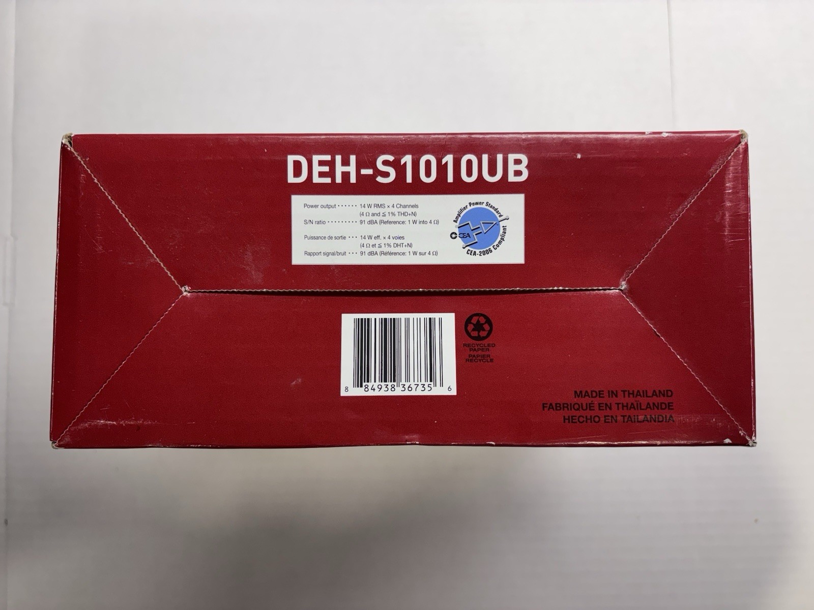 New in box Pioneer DEH-S1010UB Autoradio CD RDS Smartphone Compatible Car Receiv
