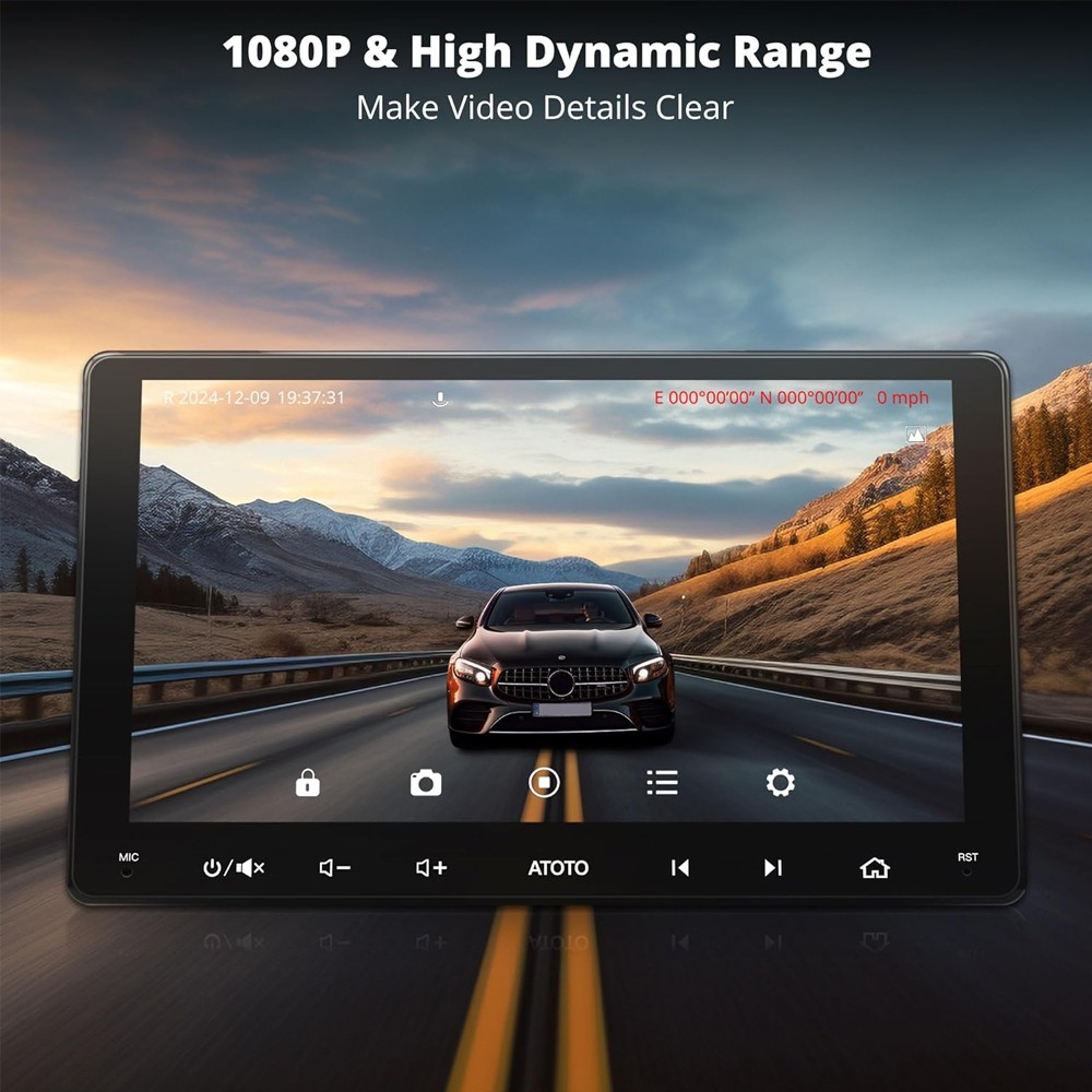 ATOTO S8 7″ GEN3 2 DIN Car Stereo 4G LTE GPS Carplay Android Auto w/HD 1080P CAM