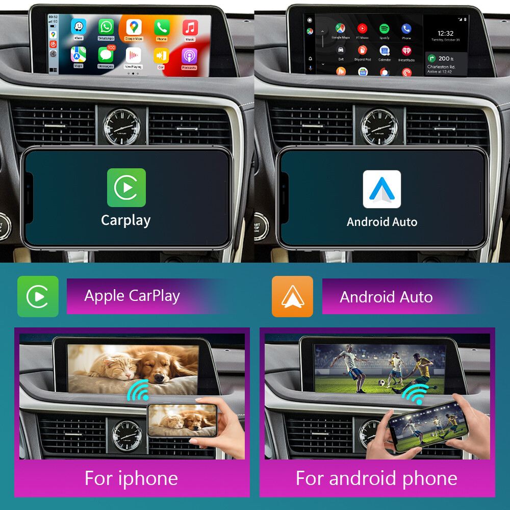 Wireless Carplay Android Auto Module For Lexus RX 2016-2019 Mirror Link AirPlay