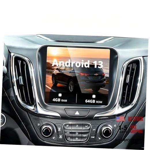 Qualcomm 8-Core Head Unit Car Radio Upgrade for 2017 Chevy Equinox, Manual AC
