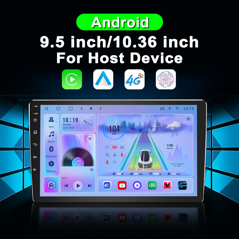 TS10 Universal 9″Car Video Player GPS Navigation Touch Screen Wireless Carplay