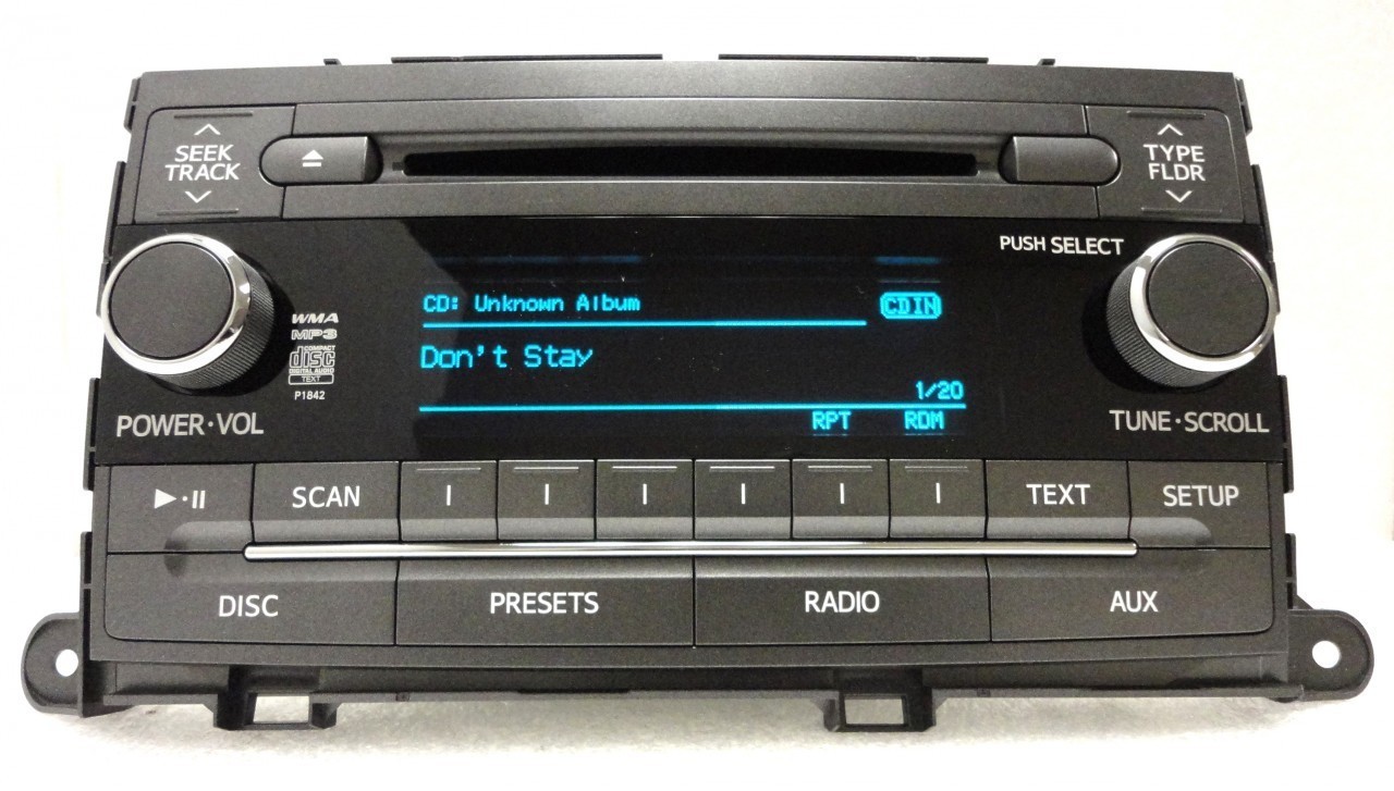 2011-2014 Toyota Sienna AM FM CD WMA Mp3 Radio Receiver 86120-08230