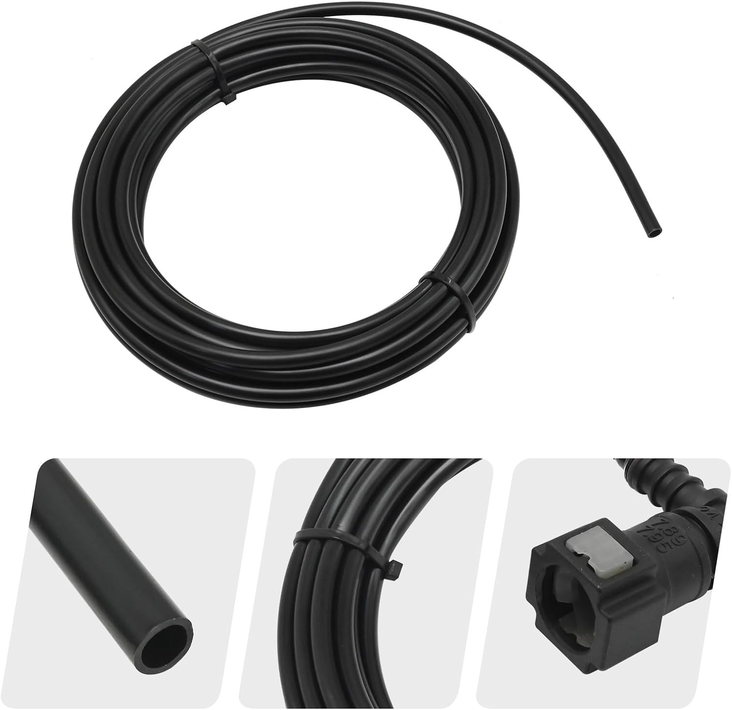 Upgrade 25 Feet Fuel Line Repair Kit, 5/16 Inch Nylon Fuel Line Tubing Fittings