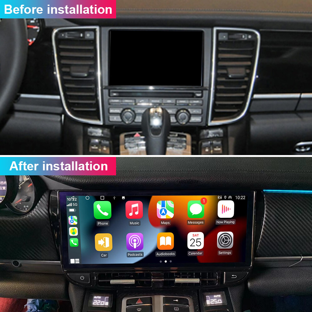 Android Car GPS 12” Radio Stereo Carplay 4+64G For Porsche Panamera 2010-2016