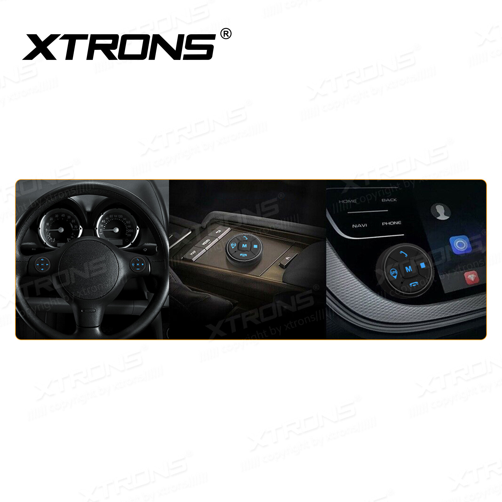 XTRONS Wireless Car Steering Wheel Remote Control Button For Car Stereo DVD GPS