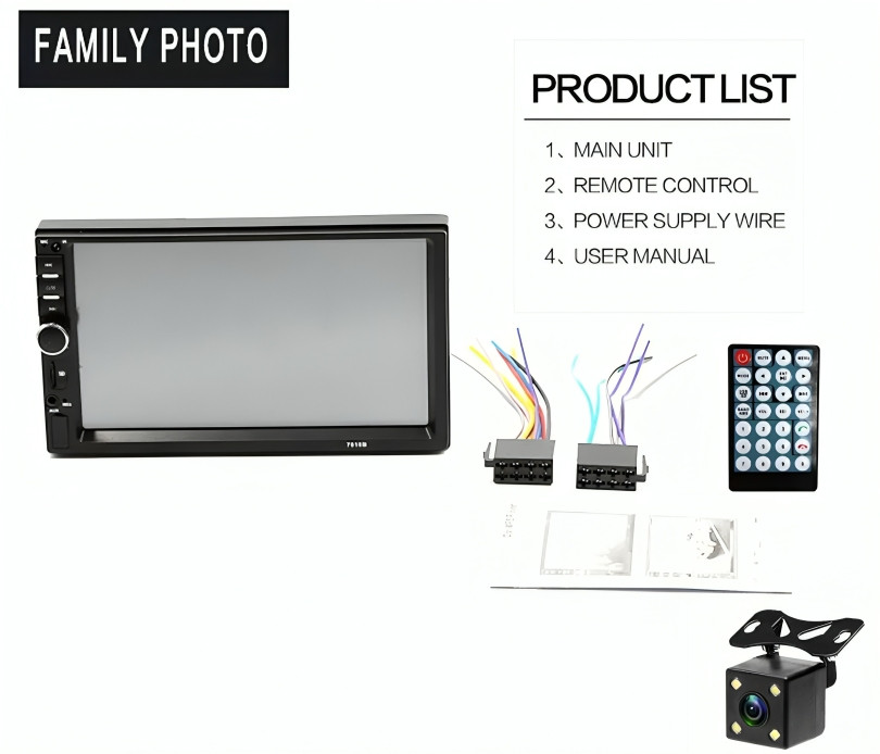 For All Nissan Car Stereo MP5 7″ HD Adjustable Settings for a Customized Audio