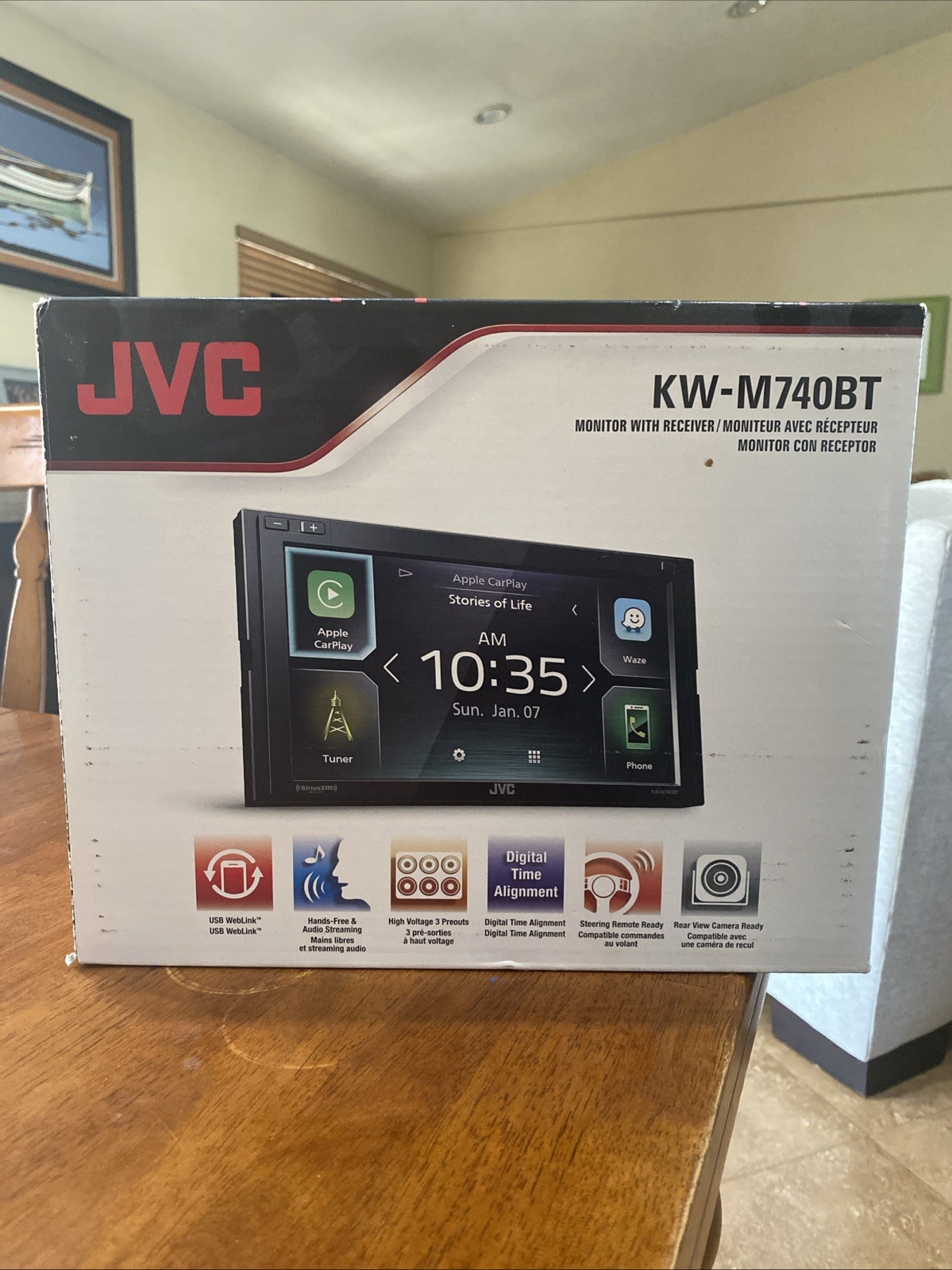 JVC KWM740BT 2-DIN AV Receiver (No CD)