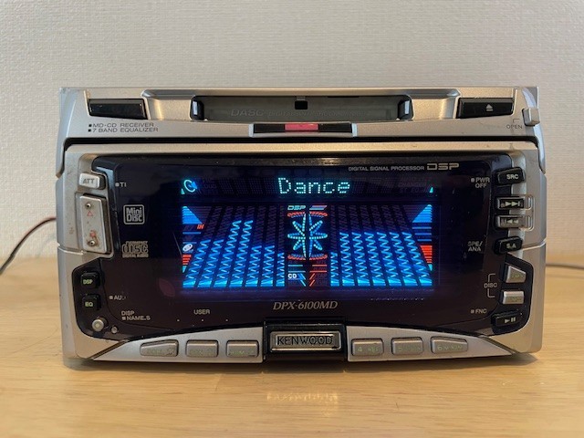 KENWOOD DPX-6100MD 2DIN CD MD Receiver CD MD CD playback OK MD malfunction