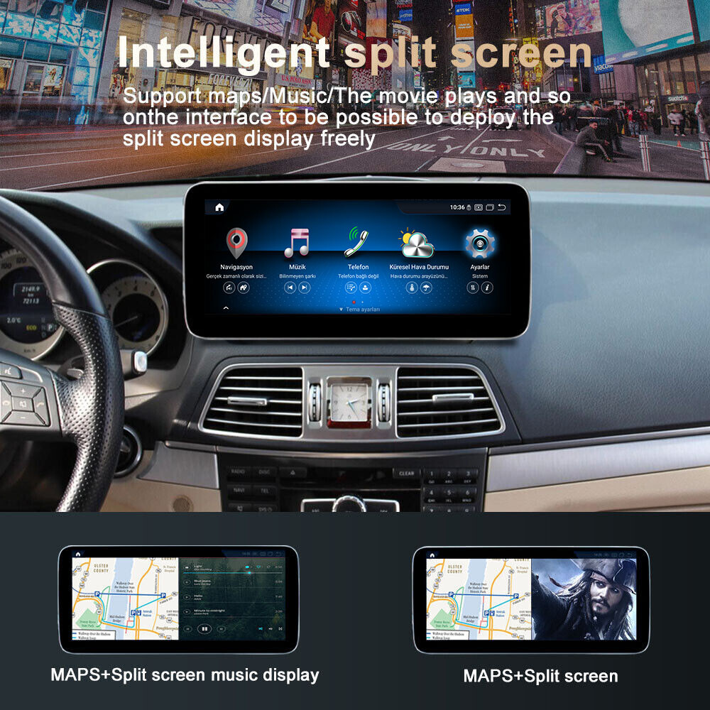 Ugode 12.3 8+128G Android Screen CarPlay Mercedes Benz E class coupe C207 W207