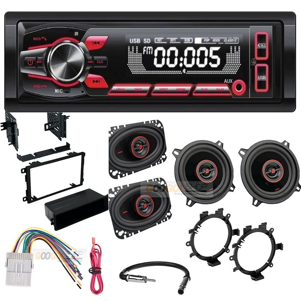 CV15BT Bluetooth MP3 AM/FM Radio Car Stereo & Speakers for 2003-2006 GMC Sierra
