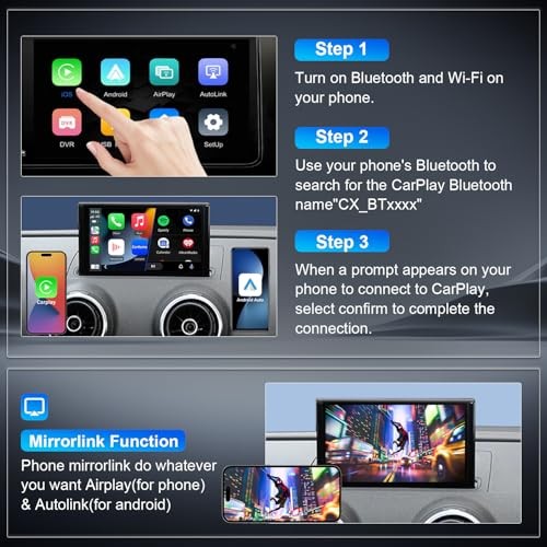 Wireless CarPlay/Android Auto Retrofit Kit Decoder Module Compatible with Audi